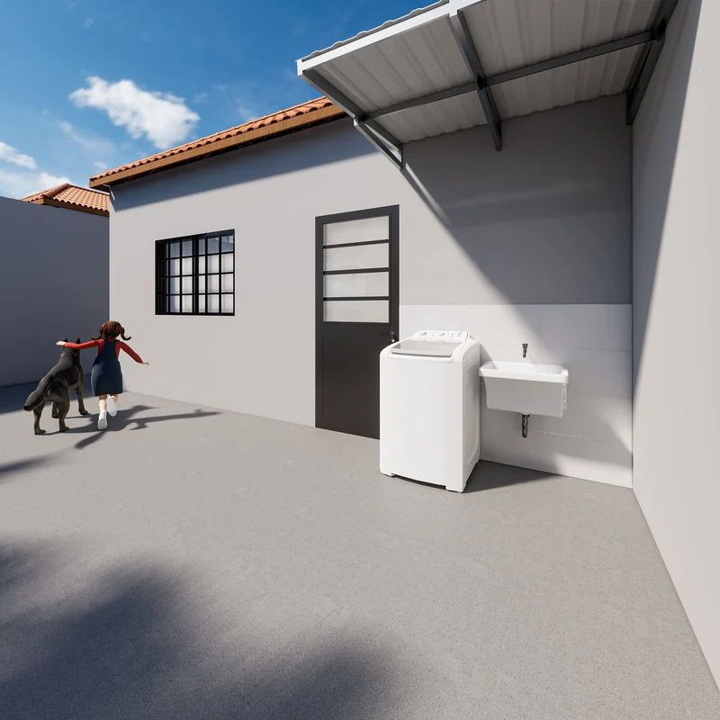 Lavanderia do modelo 48,89 m²