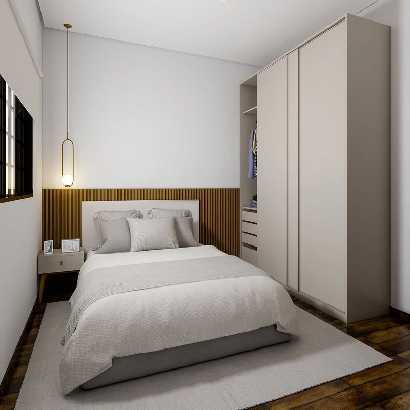 Quarto de casal do modelo 51,67 m²
