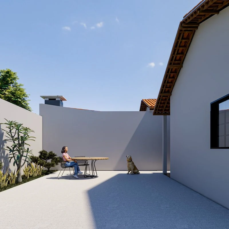 Quintal do modelo 51,67 m²
