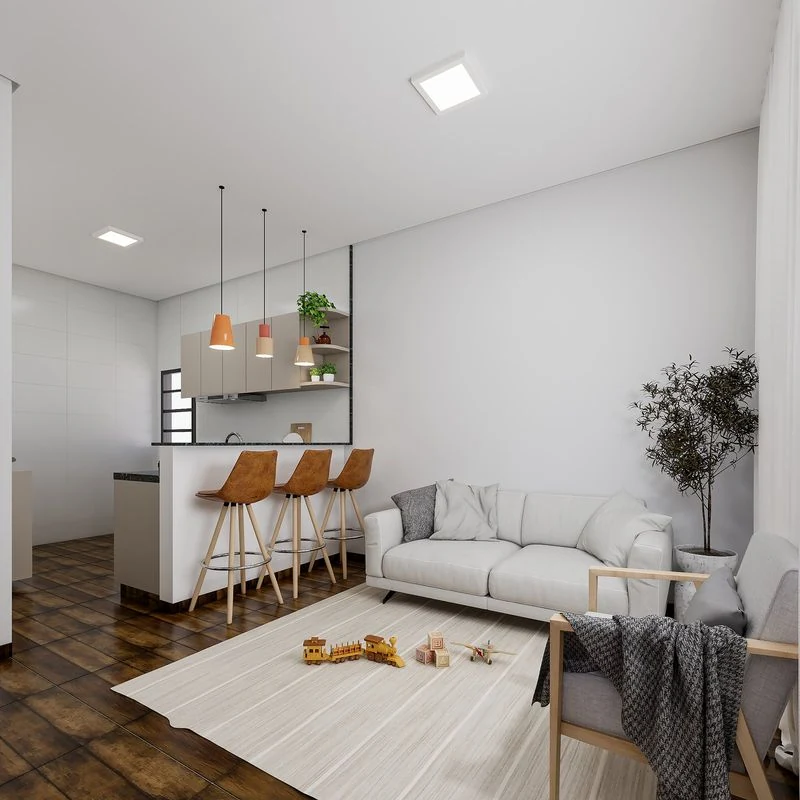 Sala do modelo 51,67 m²