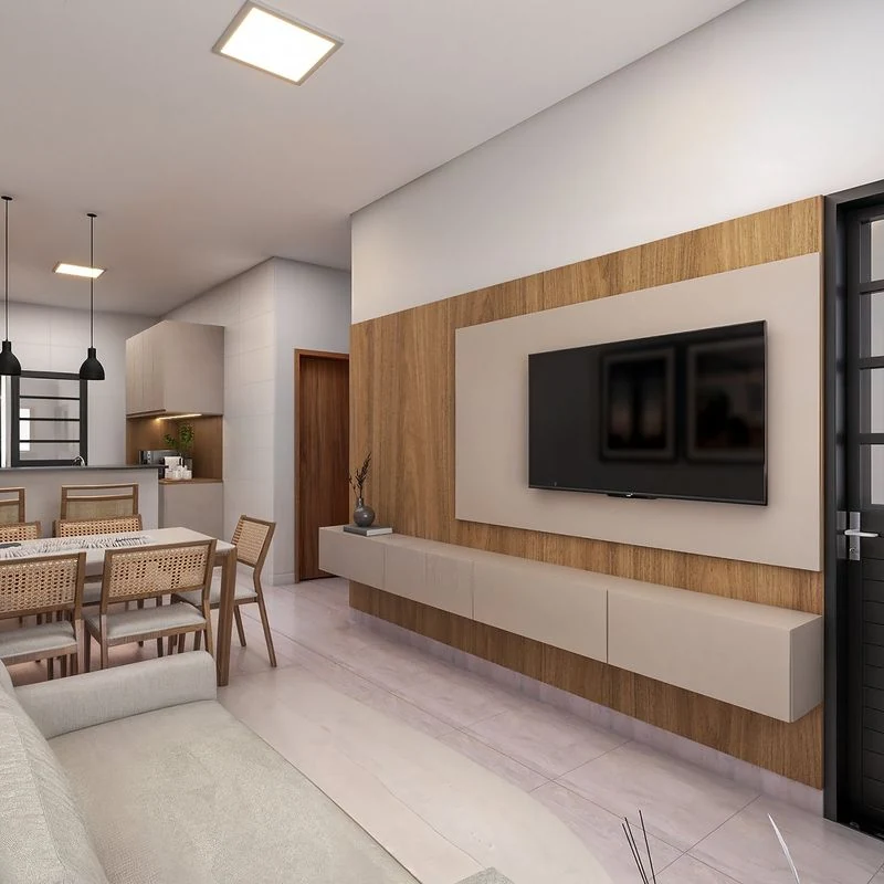 Sala do modelo 52,10 m²