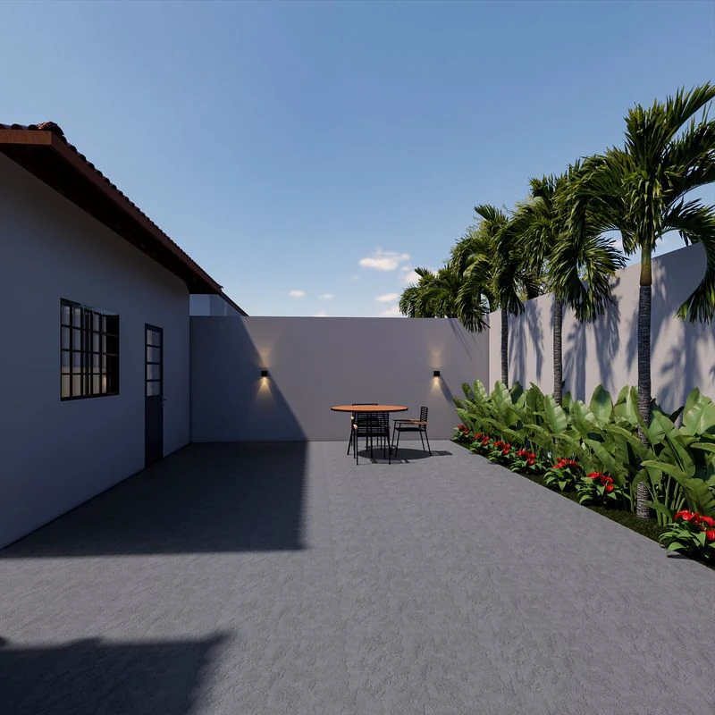 Quintal do modelo 53,01 m²