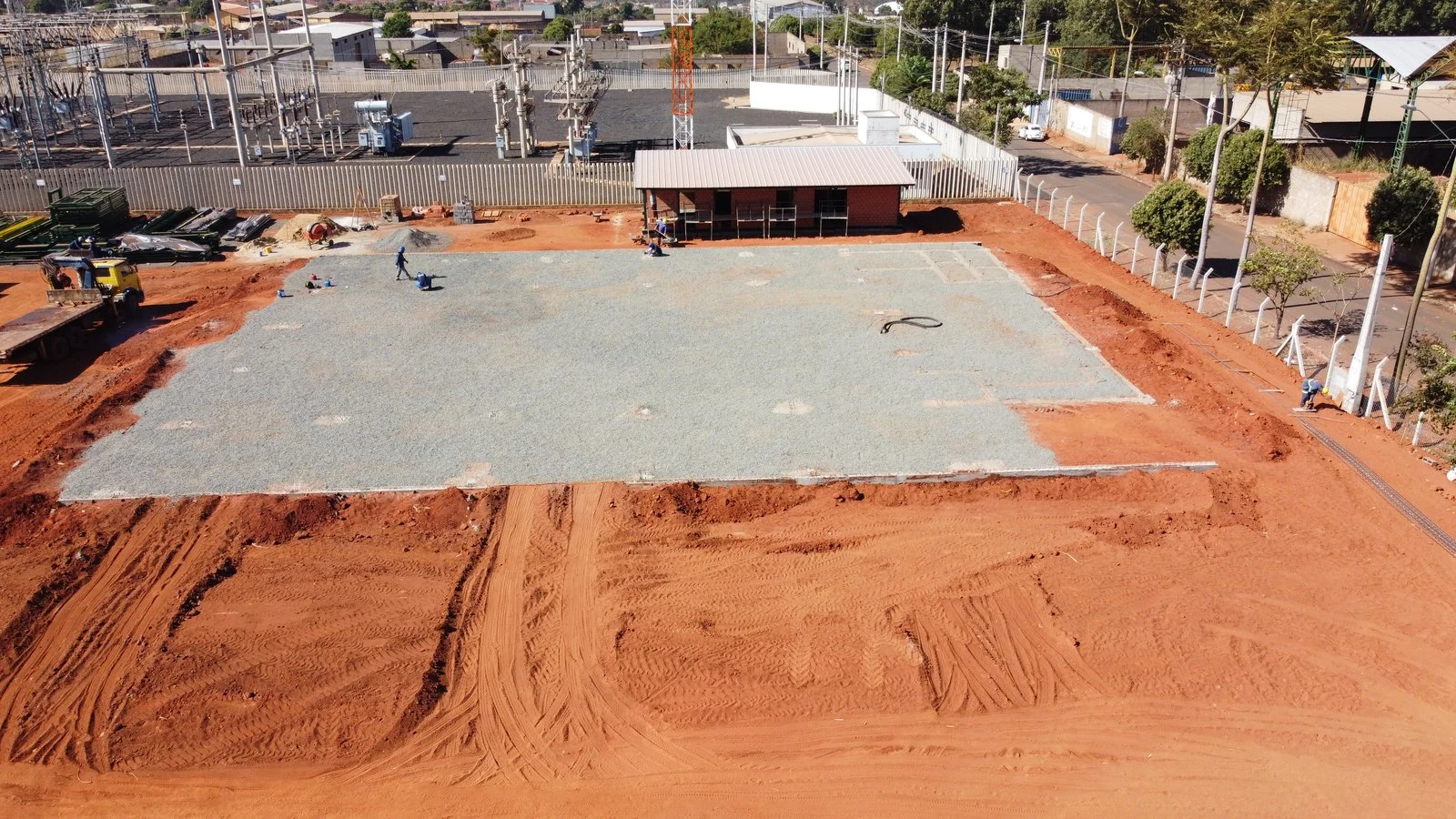 Obra industrial Inpev em Guariba-SP