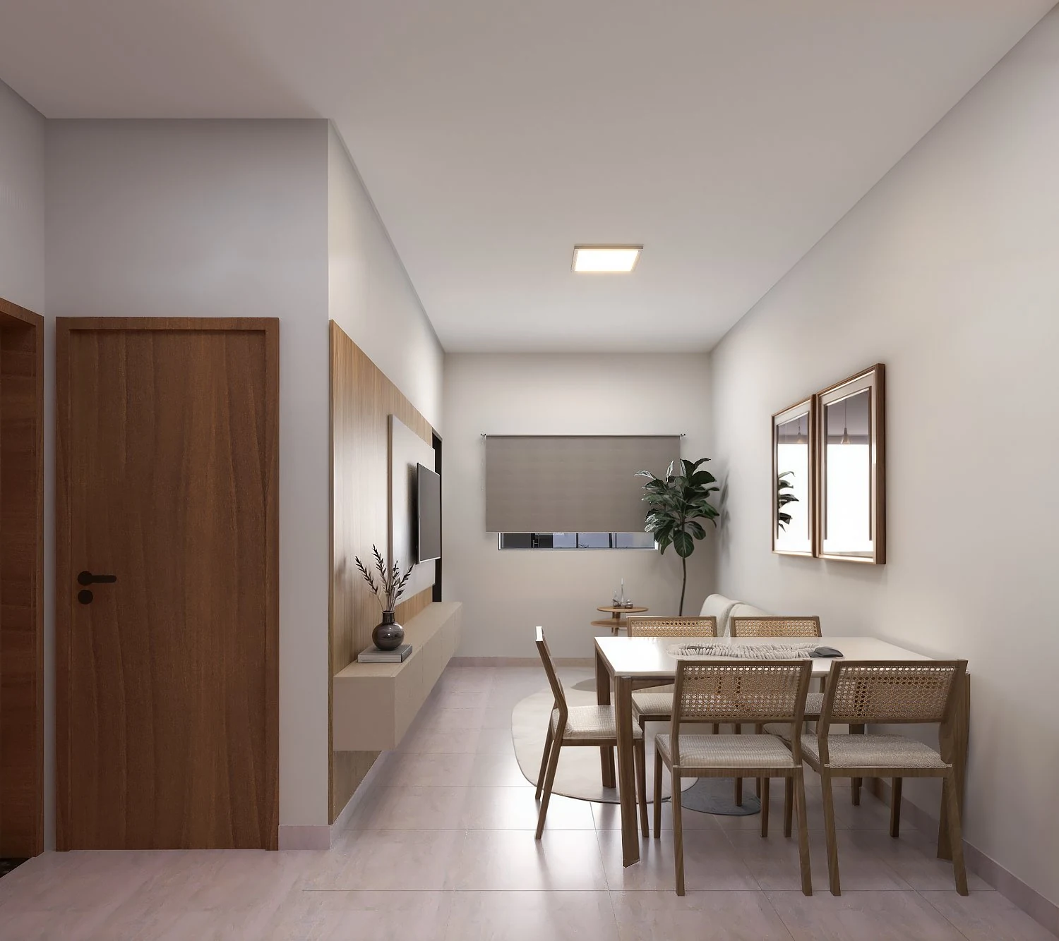 Sala do modelo 52,10 m² — Sadalla Engenharia
